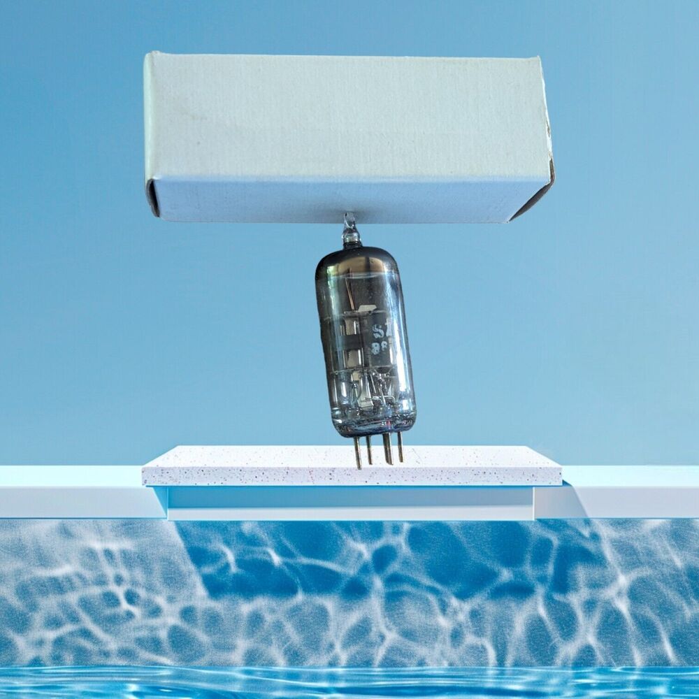 General Electric 6BZ6 Vacuum Tube Radio HAM Amplifier TV Electronic Vintage Box